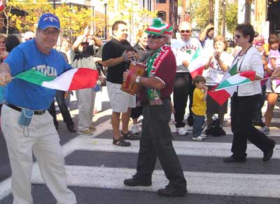 Columbus Day crowd during Parade.