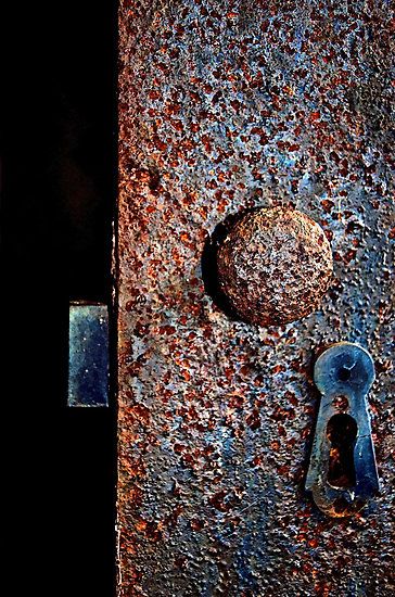 Antique Rusty Lock on Castle door.