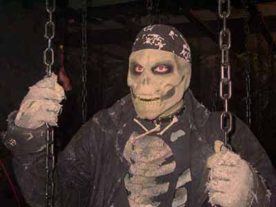 Not recomended for children. The Boneyard contains graphic scenes and realistic animatronics
