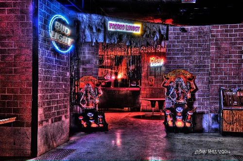 MUST BE 21 & OVER! The VooDoo Lounge - If you're not up for the FEAR & Excitement of the Largest Haunted House in TEXAS! Then hang with the puppies inside the VooDoo Lounge.